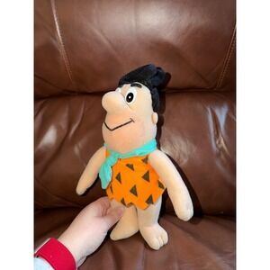 Vintage 1993 Fred Flintstone‎ Plush Play-By-Play Hanna-Barbera Toy Orange Tunic